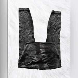 Lululemon align 25” black camo high rise leggings size 8